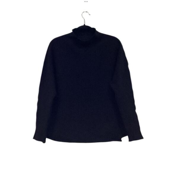 Frank & Eileen Effie Long Sleeve Funnel Neck Capelet In Black Size XS Top - Picture 4 of 12
